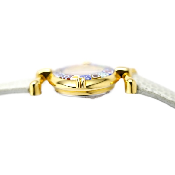 Venice Murano Glass 18k Gold Plated Vintage Quartz Ladies Watch 27mm main image 8